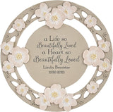 Let's Make Memories Personalized A Beautiful Life Sympathy Garden Stone - Garden Memorial