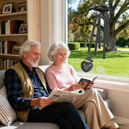Healing Journey 32-Inch Memorial Wind Chimes for Outside – A Graceful Set of Sympathy Wind Chimes with S-Hook for Easy Hanging, Perfect As A Garden Decor Sympathy Gifts for The Loss of Loved One.