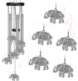 Virekm Windchimes Outdoors Clearance, Door Chime Wind Chimes for Outside Sympathy Wind Chimes for Patio Decoration, Garden Decor. Zen Garden Decor（Elephant）