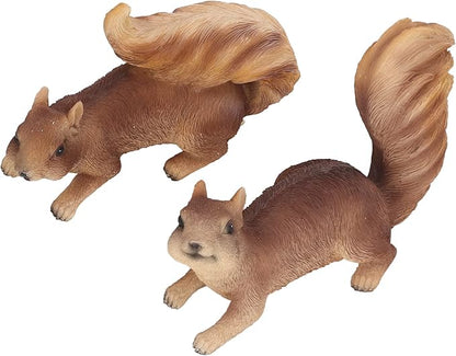 Jeanoko Animal Figurines, Resin Garden Statue, Exquisite Simulated Shape, Outdoor Decoration for Terrace, Backyards, Lawns, Patios