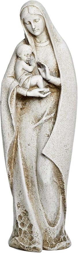 Joseph's Studio by Roman, Madonna and Child Garden, Garden Collection, Religious Statue, Memorial, Angel, Patron Saint (14x4x4)
