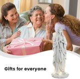VChymm Virgin Mary Statue 31.49 Inch Religious Garden Statue Solar Mary Statue Outdoor Yard Patio Deck Home Entryway Hallway Sculpture