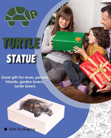 Turtle Statue, Resin Garden Sculpture Indoor/Outdoor Yard Lawn Ornament,Home Decor (Medium)
