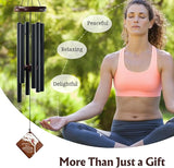 Memorial Wind Chimes for Outside, 36" Sympathy Gifts for Loss of Loved One, Windchimes in Memory of Dad or Mom,Bereavement Outdoor Classic Cardinal Chimes for Garden, Patio Decoration