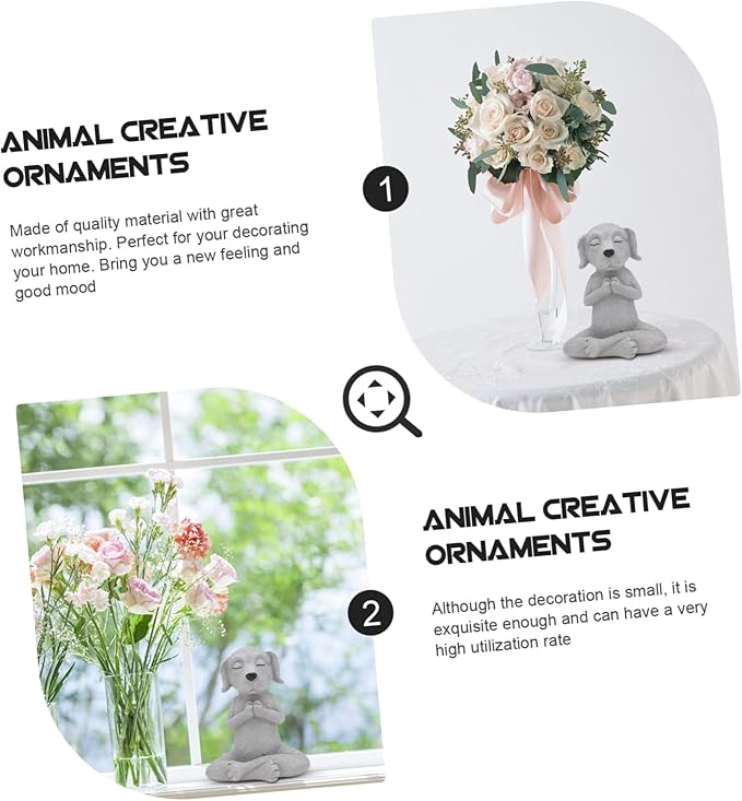 Resin Animal Sculpture Decorative Ornament Garden Figure Statue Outdoor Garden Animal Model for Home Decor