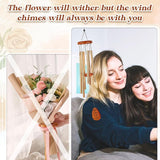 Bible Prayer Wind Chimes with Tree of Life, Catholic Christian Gifts for Women, Inspirational Religious Gifts for Women, Faith Windchimes with Encouragement Verse, God's Blessing Decoration Outside