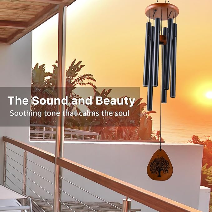 AMBOBE Memorial Sympathy Gifts for Loss of Dad, 32" Memorial Wind Chimes for Loss of Father Sympathy Gift, Bereavement Gifts for Loss of Father, Windchimes in Memory of Dad