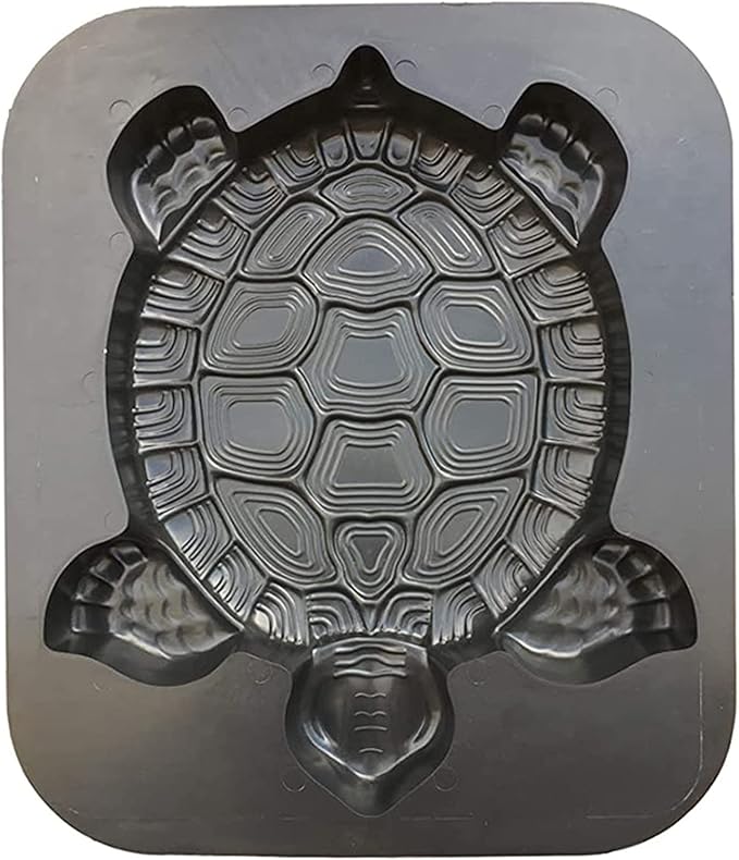 Turtle Stepping Stone Mold, Tortoise Shape Concrete Cement Mould Walk Maker, DIY Stepping Stone, Decorative Flower Garden Lawn Decor Tortoise Concrete Mould 15.75 "x 13.39" x 1.5 "