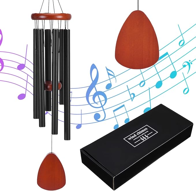 Memorial Wind Chimes for Outside - Deep Tone Sympathy Gifts for Loss of Loved One, Soothing Melodies Windchimes Outdoors Decor for Garden, Patio, Memorial Giftes for Mom, Grandma, Friends