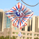 American Eagle Flag Metal Wind Spinners Outdoor, Stainless Steel Wind Sculptures Spinner Hanging Garden Decoration, United States Flag Craft Spinner Patio Decor Yard Ornaments Art Gift