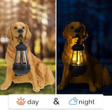 Baquler Garden Dog Statues Outdoor Decor, Resin Solar Lights Outdoor Statue Led Garden Decorations Windproof Lamp Lawn Ornaments Front Yard Decorations Outdoor for Porch Home Patio(Golden Retriever)