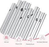 M METERXITY 20-Pack Wind Chime Tubes, Aluminum Wind Chime Empty Tubes, Metal Wind Bell for Adults Arts and Crafts/DIY Home Garden Outdoor Hanging Decorations [0.6x11.5cm, Silver]