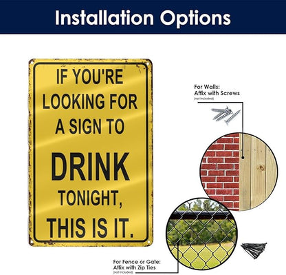 Funny Bar Signs For Home Bar Man Cave Decor Metal Bar Sign Man Cave Accessories & Garage Patio Decor Basement Gifts For Home Bars Outdoor Bars Accessories Bar Cart Decor 8×12 Inch