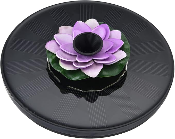 Ymiko Solar Pond Lights, Solar Water Fountain with Convenient Design 4 Spray Solar Fountain, Mini Solar Powered Water Fountain, Water Fountain Floating Solar Fountain for (#3)