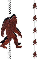 10.7FT Rain Chains for Gutter, Decorative Rain Chain with 10 Orangutan Cups, Adjustable Rain Catcher Chain for Eaves Drainage, Replacement for Downspout