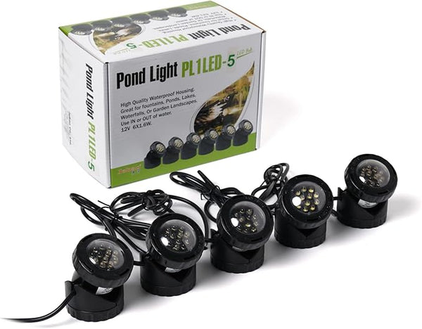 Jebao Submersible LED Pond Light, Set of 5
