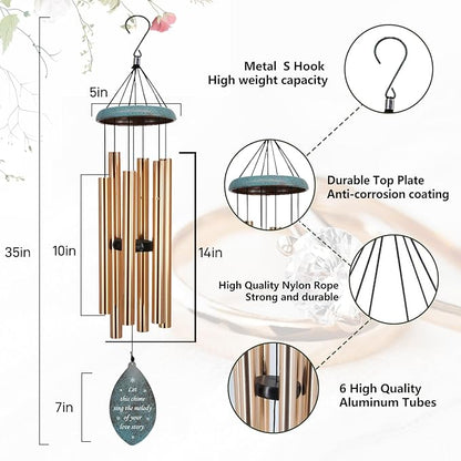 ASTARIN Engagement Gifts Wind Chime, Personalized Names & Date Wind Chimes Gifts for Couple 2026, Wedding Gift for Newlywed Bride Groom Husband Wife, Gift Valentine’s Day(Produced in USA)