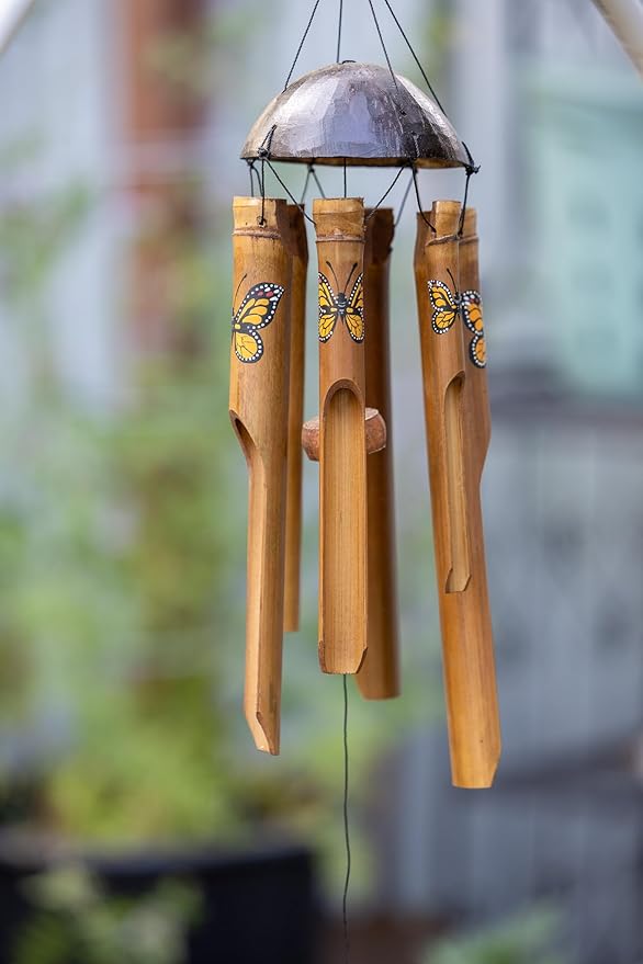 Monarch Butterfly Small Bamboo Wind Chime
