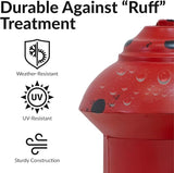Sunnydaze Fire Hydrant for Dogs to Pee on - Dog Fire Hydrant Pee Post for Potty Training- Red Powder-Coated Paint Finish - 14 in