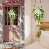 Suncatchers for Windows Hanging Lily of The Valley Stained Glass Suncatcher Flower Garden Decor Living Room Wall Decor for Grandma, 6 Inch
