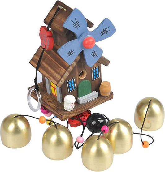 TIMESETL Wood Coper Wind Chime for Home Bedroom Balcony garden Etc.. for (Decorate Item)
