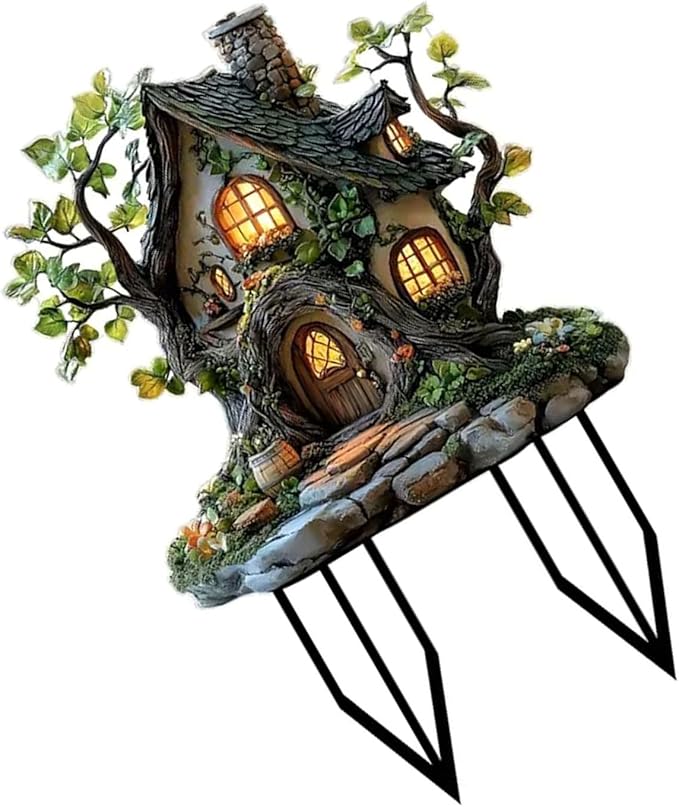 Garden Pathways Marker Squirrels Stake for Flower Beds Fences Decorative Outdoor Sign Landscape Accent Garden Fence Decorative Signboard
