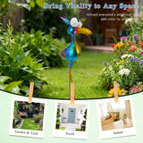 18.9" Metal Peacock Garden Statue - Weather-Resistant Outdoor Bird Figurine, Yard Art Decor for Lawns and Patios, Unique Gift for Gardening Enthusiasts