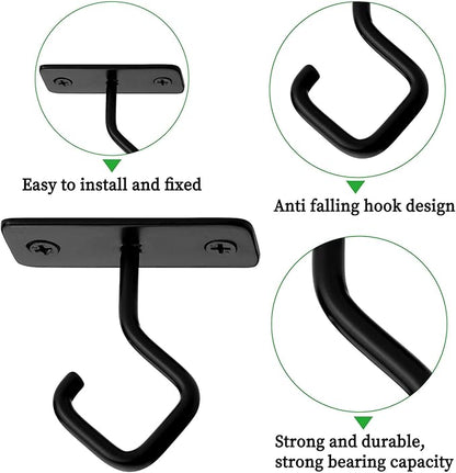 AJART Ceiling Hooks for Hanging Plants: Iron Plant Hanger for Wall Mount - 8 Pack/2.5 Inch Ceiling Hook for Indoor Use