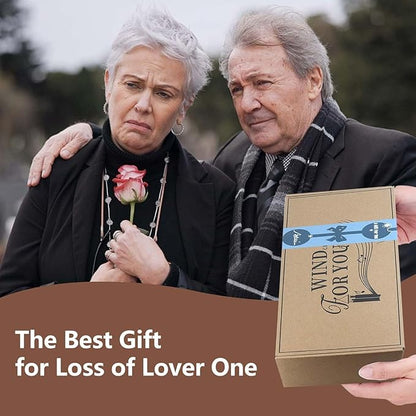 ASTARIN Personalized 30" Memorial Wind Chimes for Outside, Bereavement Gift in Remembrance of a Loved One, Sympathy Gift for Loss of Mother Father Husband, Garden Patio Decor
