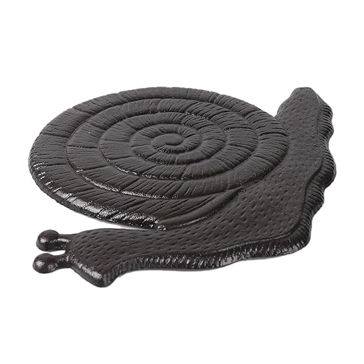 BRASSTAR Cast Iron Snail Shape Stepping Stone Stepping Footstone for Garden Path, Lawn, Yard, Patio, Farmland, Door Entrance, Outdoor Decor TQGJPT362