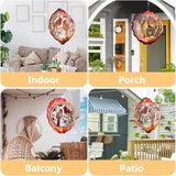 Cardinal Wind Spinner, 3D Hanging Stainless Steel Garden Spinner, Wind Spinner Hanging for Outdoor & Indoor Décor, Unique Gifts for Yard Garden Decoration or Patio Décor