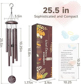 Miscarriage Gifts for Mothers, 25'' Loss of baby Sympathy Wind Chimes,infant loss memorial gifts,Bereavement,Condolence,Remembrance Gift,Miscarriage Keepsake for Mom,Windchimes in Memory of angel baby