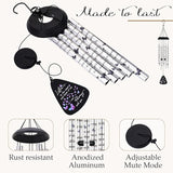 32'' Memorial Wind Chimes for Outside Butterfly Sympathy Wind Chimes Memorial Gift for Loss of Loved One Mother Father Husband Bereavement Chimes