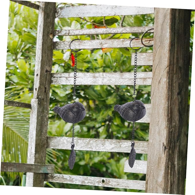 Milisten 2pcs Outdoor Wind Chime Iron Bell Pendant Garden Pendant Wind Chime for Outdoor Hanging Decoration