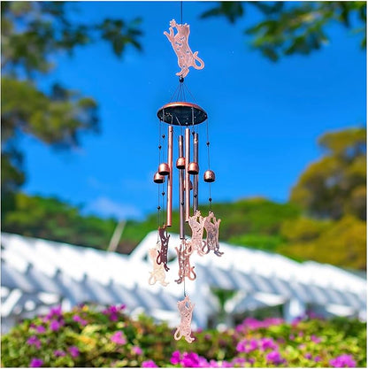 Cat Wind Chimes for Outside,Cat Gifts for Women Men/Memorial Gifts/Birthday Gift/House Warming Gift Metal windchimes Outdoors/Indoors,Garden Decor,Patio,Home,Porch,Yard Decor