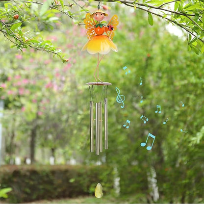MUMTOP Butterfly Wind Chimes for Outside, Metal Deep Tone Memorial Sympathy Wind Chime Fairy Windchimes for Patio, Outdoor,Garden,Yard,Window,Home Decor or Gifts for Women