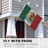 Mexican Flag – 3x5 Ft Outdoor/Indoor Durable Polyester Mexico Tapestry Vivid Color Fade Resistant Double-Sided with Brass Grommets – Mexican Banner Decor