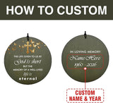 Personalized Wind Chimes, in Loving Memory of Sympathy Wind Chimes, Cross Memorial Wind Chime, Loss of Loved Dad/Mom, Butterfly Funeral Gifts, Listen to the Wind, Produced in USA