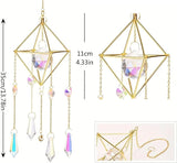 Sun Catchers with Crystals Hanging Crystals Prisms Suncatcher Crystal Suncatchers Hanging Wind Pendant for Window Garden Home (Type-B)