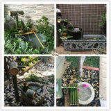 Bird Fountain Pump, Bamboo Fountain Kit, Outdoor Fountain Kit, Garden Decoration (80cm) (60cm) (30cm)