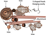 Maydahui Owl Retro Metal Wind Chime (32 Inch H) Memorial Wind Bell Animal Windchime with S Shaped Hook for Indoor and Outdoor Decor Unique Gifts Garden Party