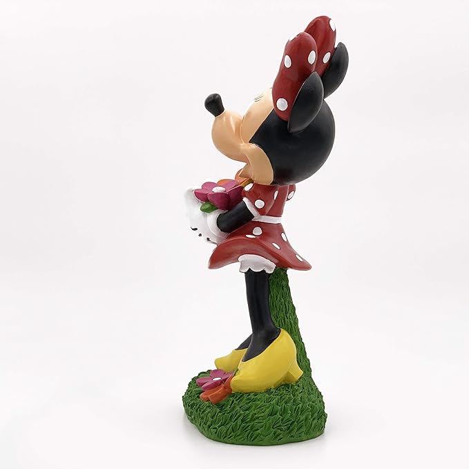 Disney Minnie Holding Flowers Everyday Outdoor Garden Statue, 14 inches Tall, Officially Licensed Disney Product…