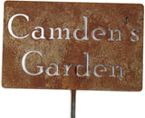 Classic Metal Garden Markers Clearance Items 20 to 33 Inches Tall (Camden's Garden 21", Naturally Rusted)