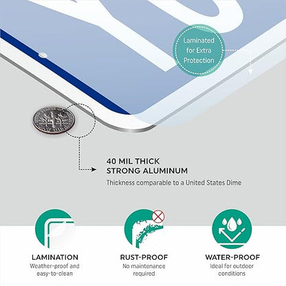 Customize Your Own Blue Street Sign by SmartSign | 18" x 4" Aluminum