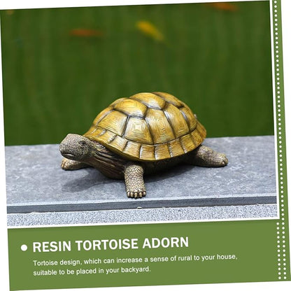 Decorative Tortoise Resin Ornament for Garden Charming Outdoor Sculpture for Lawn Patio and Home Unique Rustic Garden Lovers