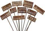Classic Metal Garden Markers 19 Inches Tall (nasturtium, Naturally Rusted)