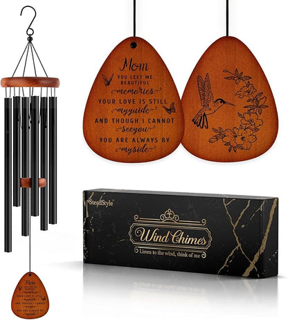 SteadStyle Memorial Gifts for Loss of Mom, Memorial Wind Chimes, in Memory of Mother, Bereavement Gifts, Sympathy Gift for Loss of Mom, Home Decor Outdoor Garden Patio