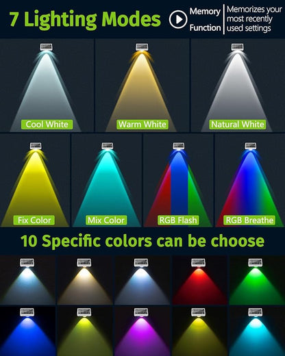 Solar Fence Lights Outdoor Waterproof High Brightness LED Spot Lens Deck Lights 7 Mode Warm & Cool White RGB Solar Powered Wall Lighting Decor for Outside Patio Step Backyard Railing - 8 Pack(White)