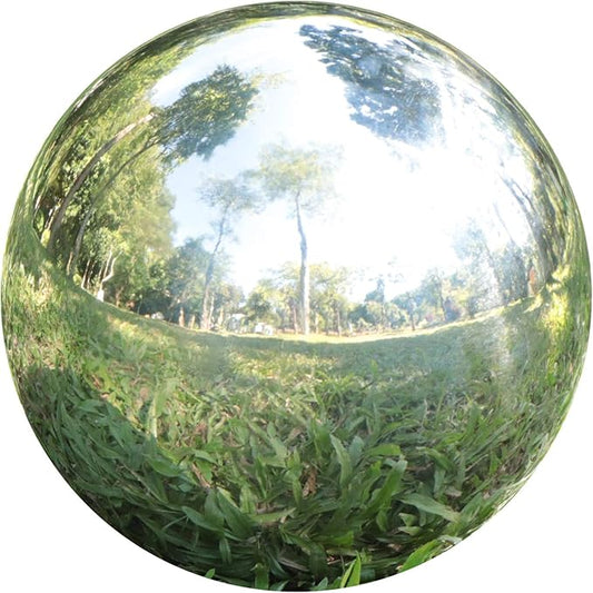 Gazing Balls for Garden, Home Outdoor Hollow Sphere Stainless Steel Gazing Globe Mirror Ball (3 Inch)
