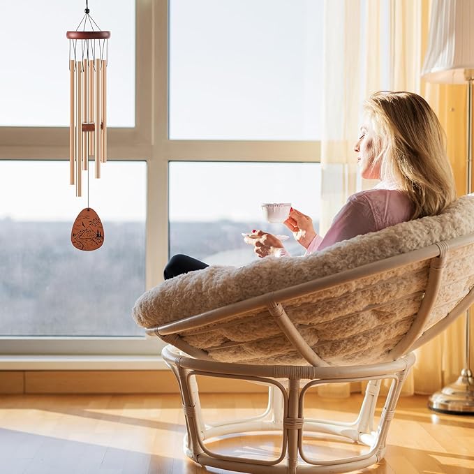 Friendship Wind Chimes Gifts for Women - Inspirational Long Distance Bestie Friendship Birthday Gifts Ideas Female Garden Decoration Personalized Christmas Windchimes for Women Best Friend Soul Sister